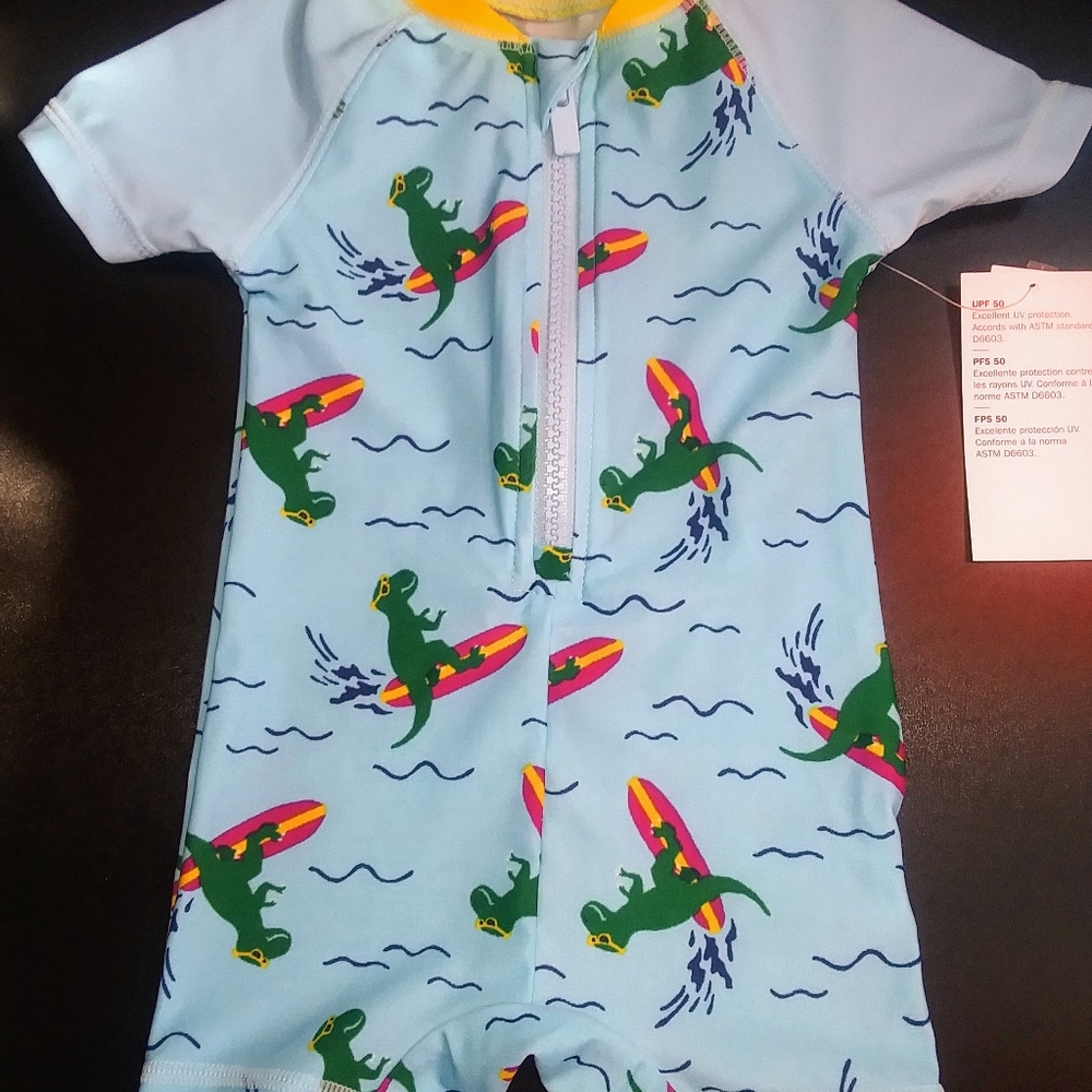Old Navy Zip-Front Rashguard One Piece swimsuit for Baby
